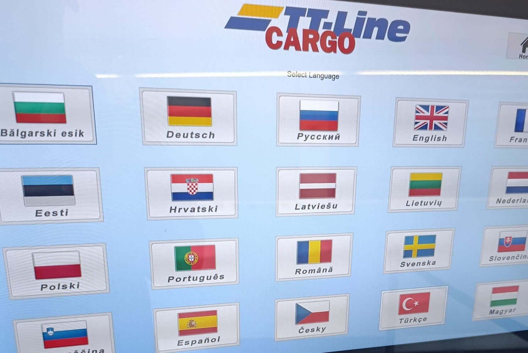TT-Line-Anmeldung und Selbstbedienungsterminal